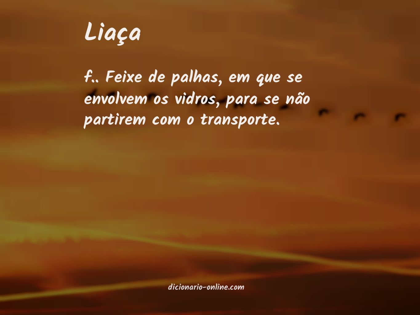 Significado de liaça