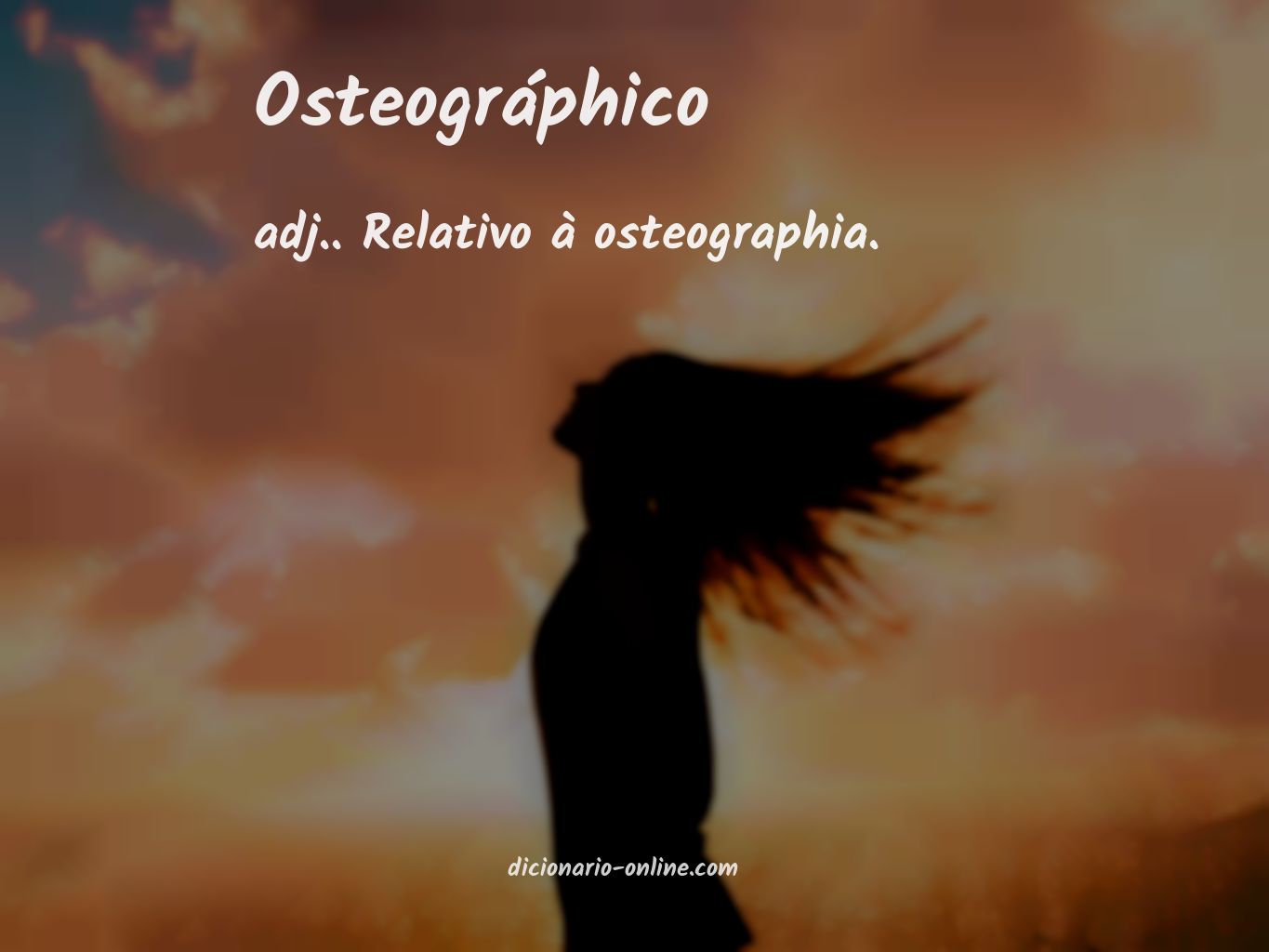 Significado de osteográphico