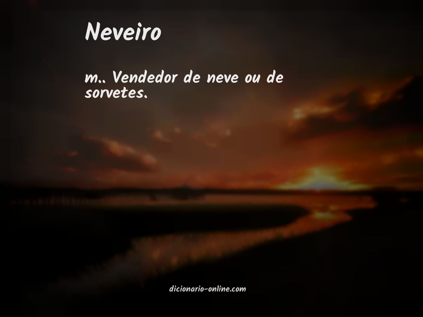 Significado de neveiro