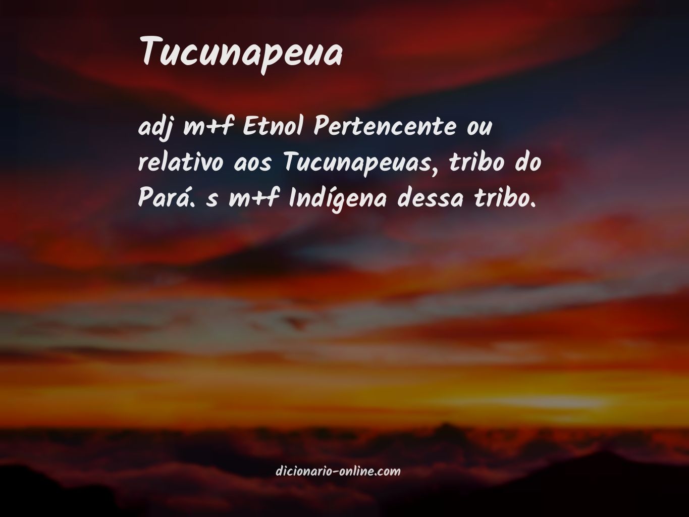 Significado de tucunapeua