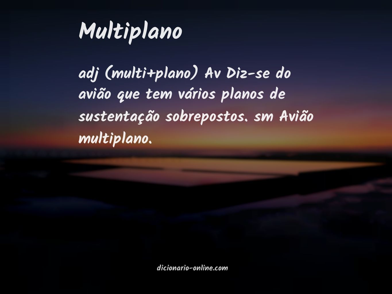 Significado de multiplano