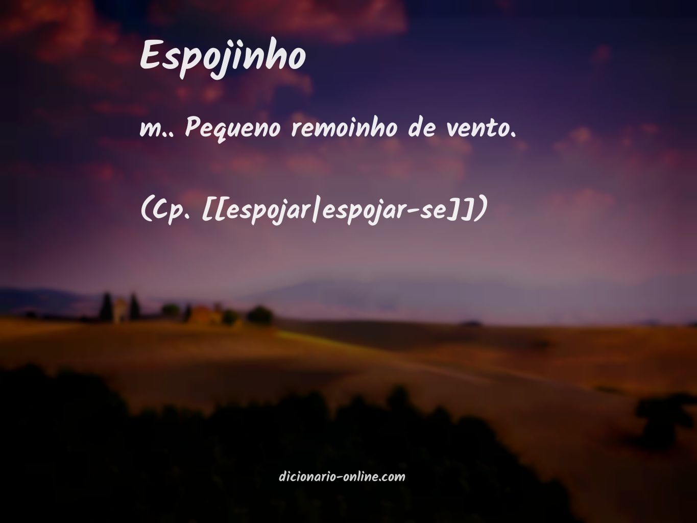 Significado de espojinho