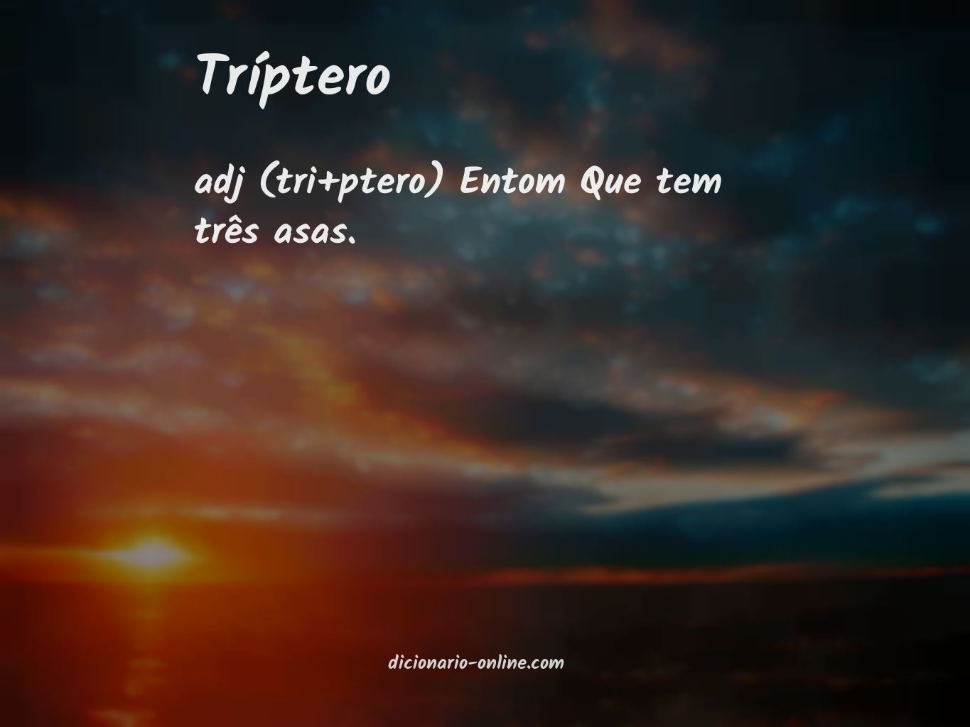 Significado de tríptero