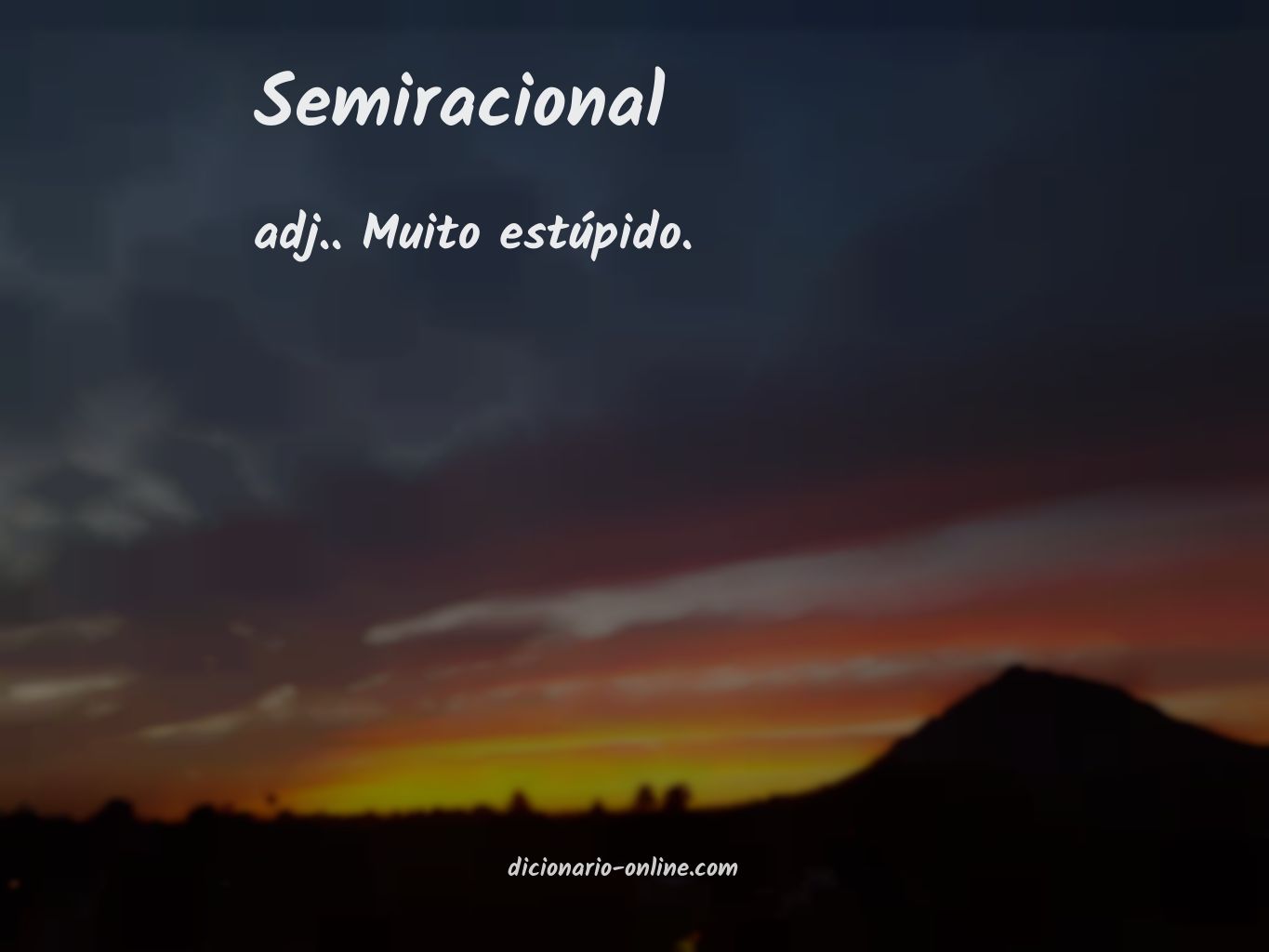 Significado de semiracional