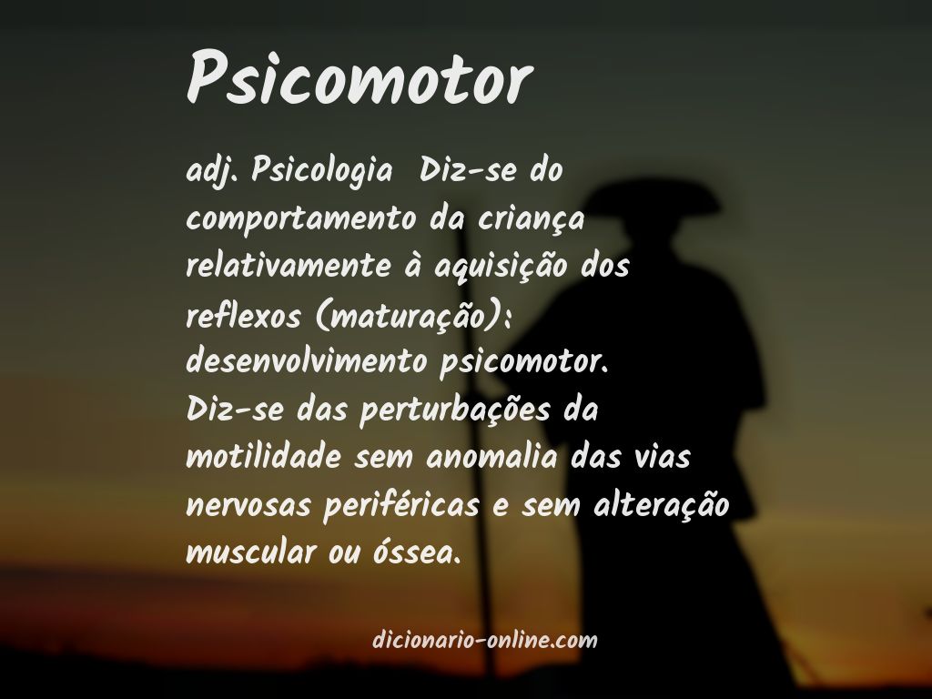 Significado de psicomotor