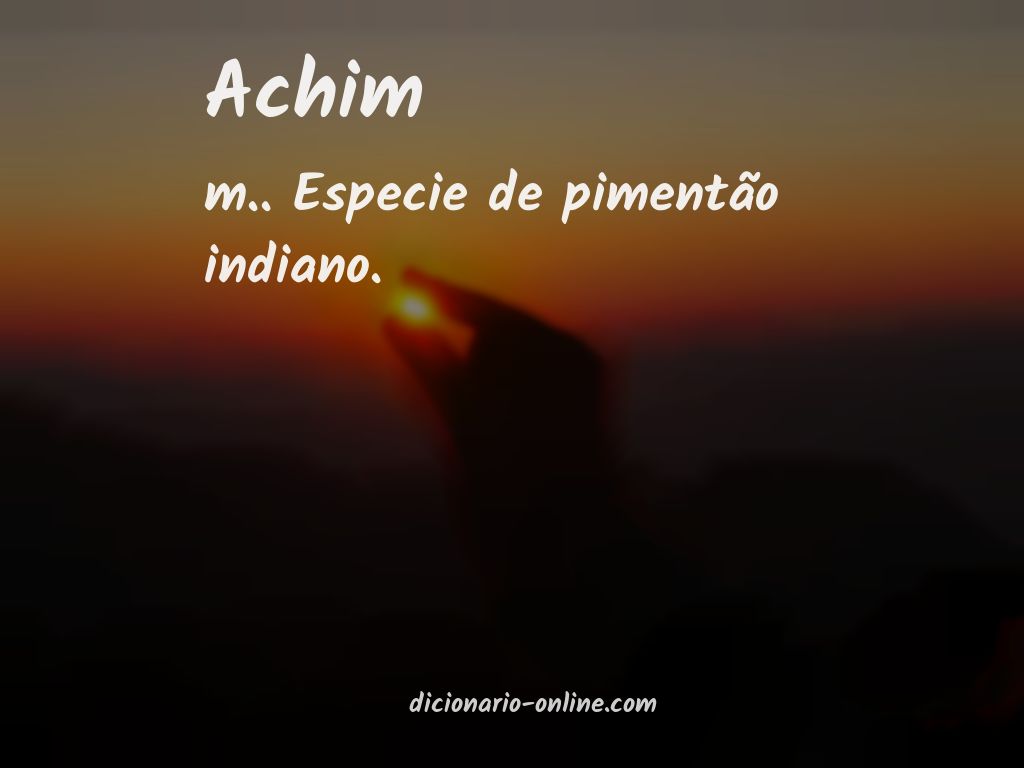 Significado de achim