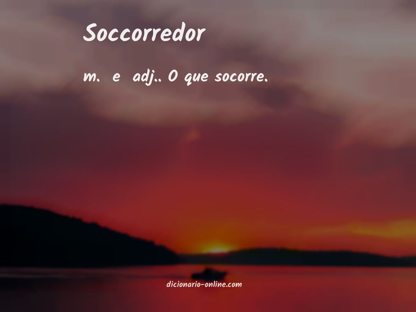 Significado de soccorredor