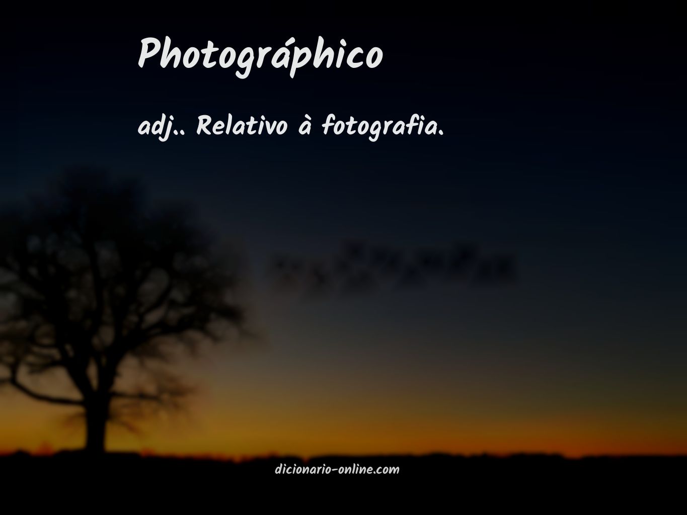 Significado de photográphico