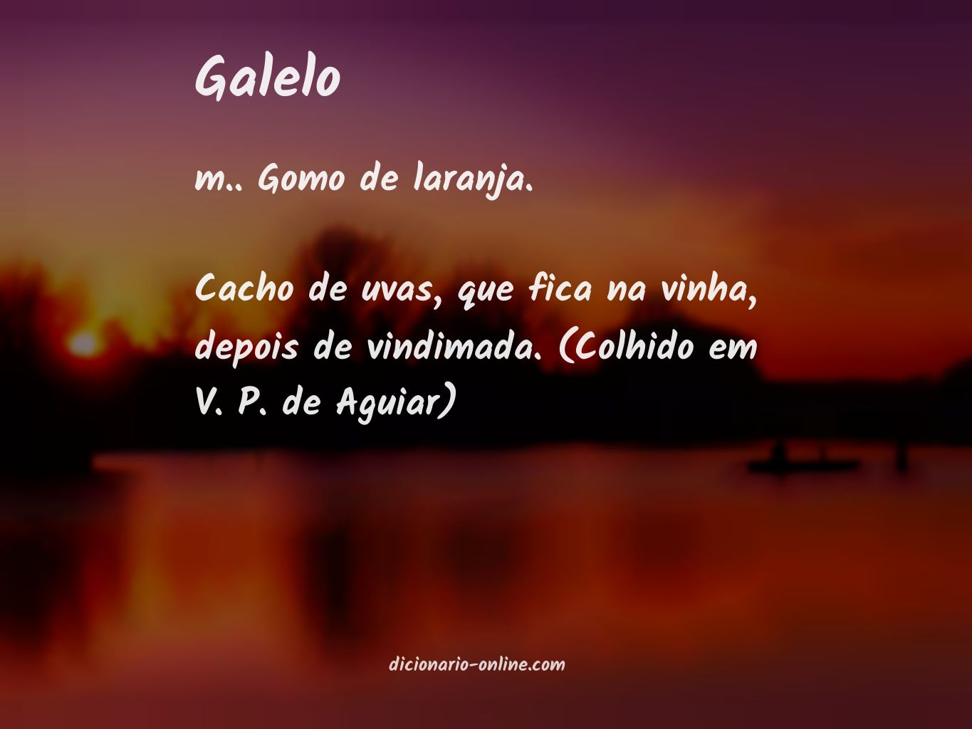 Significado de galelo