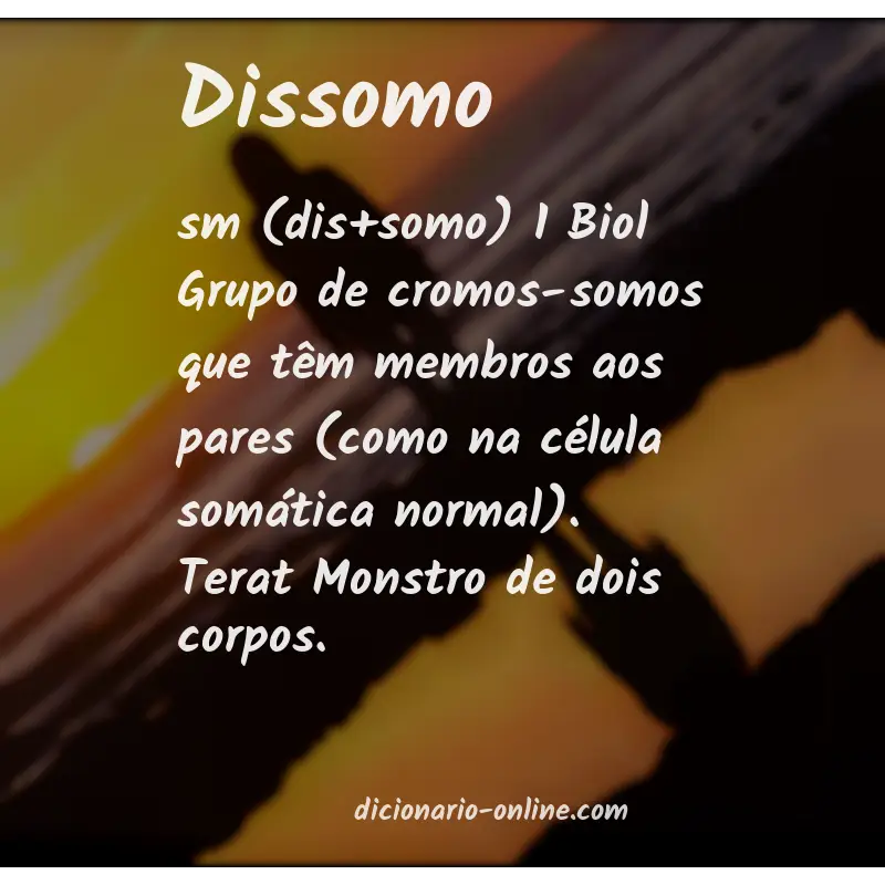 Significado de dissomo