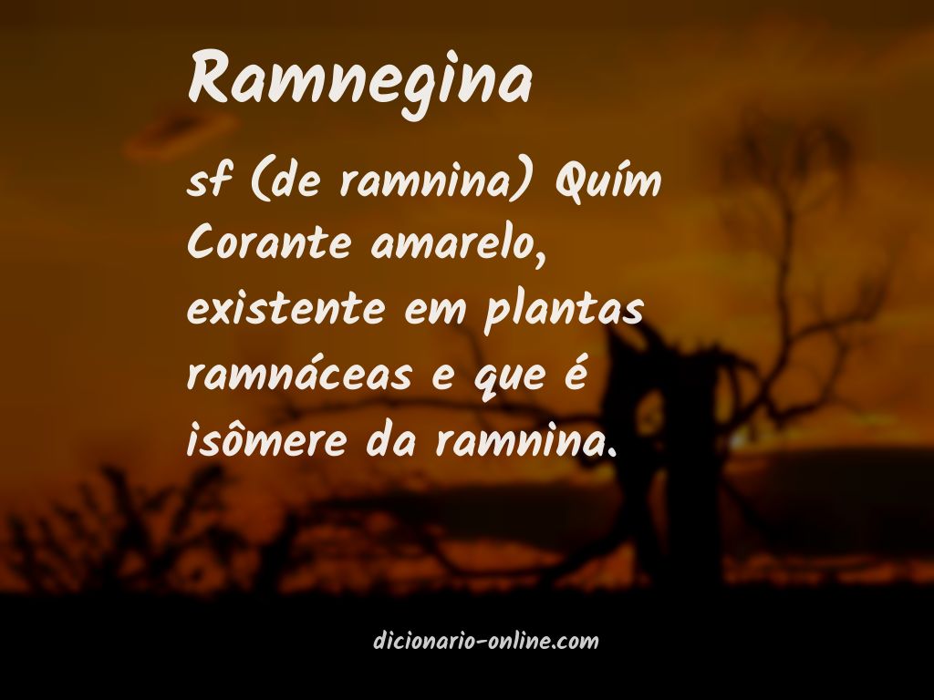 Significado de ramnegina