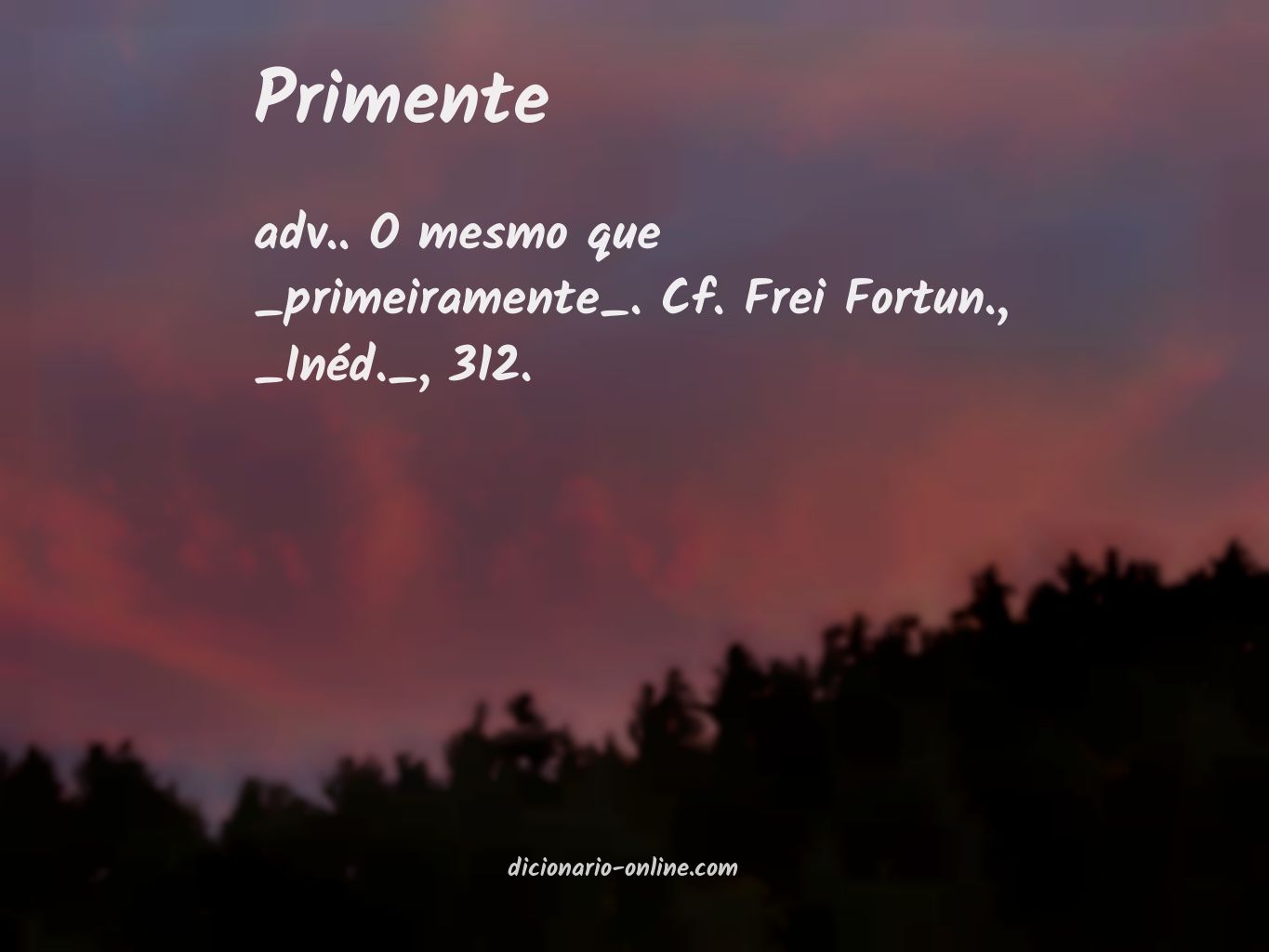 Significado de primente