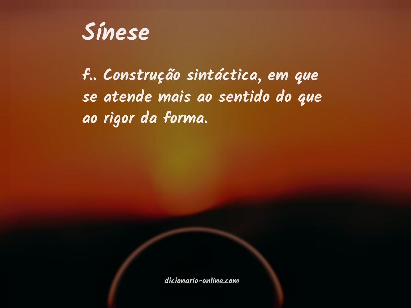 Significado de sínese