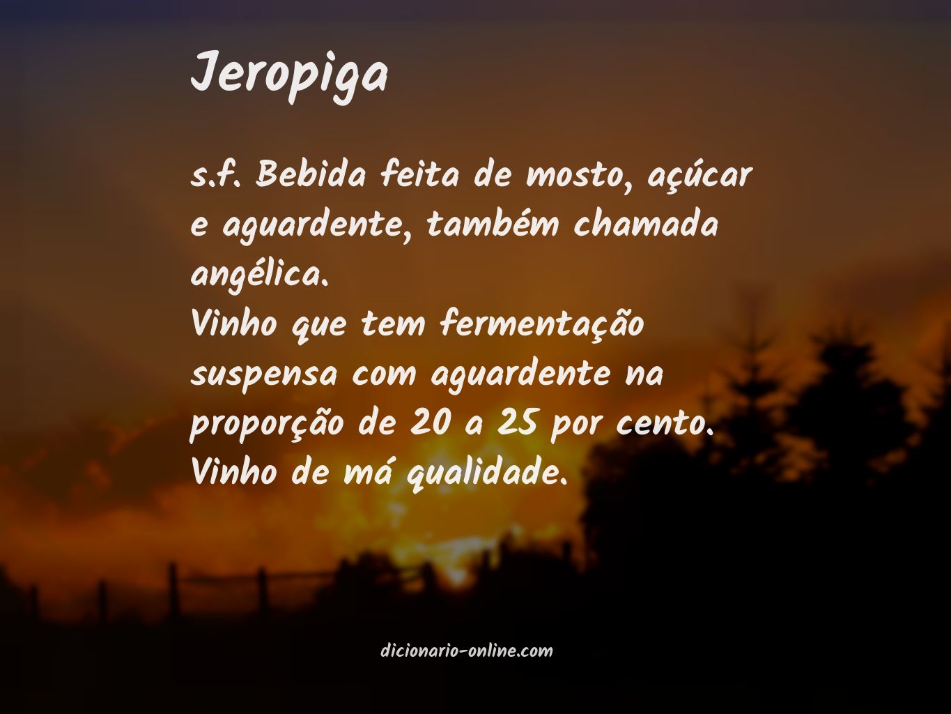 Significado de jeropiga