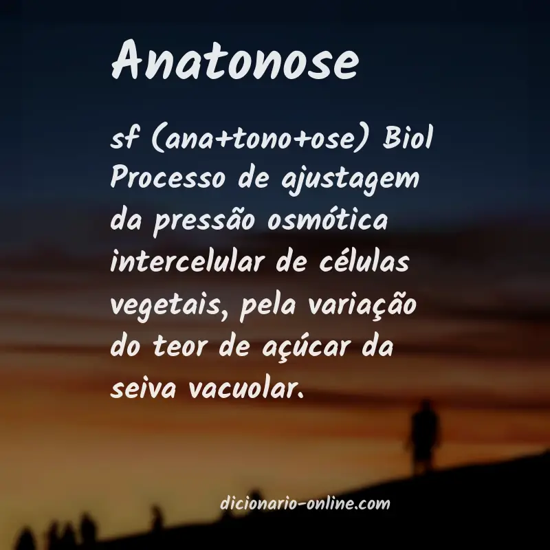 Significado de anatonose