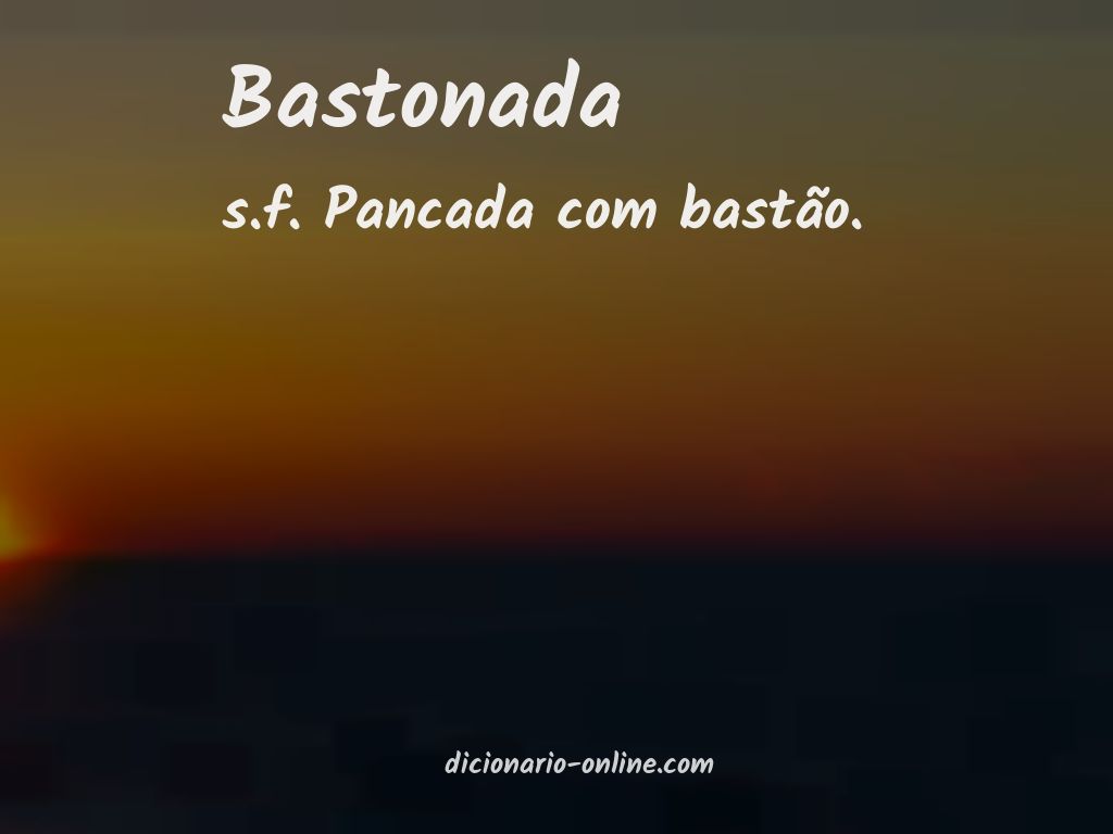 Significado de bastonada