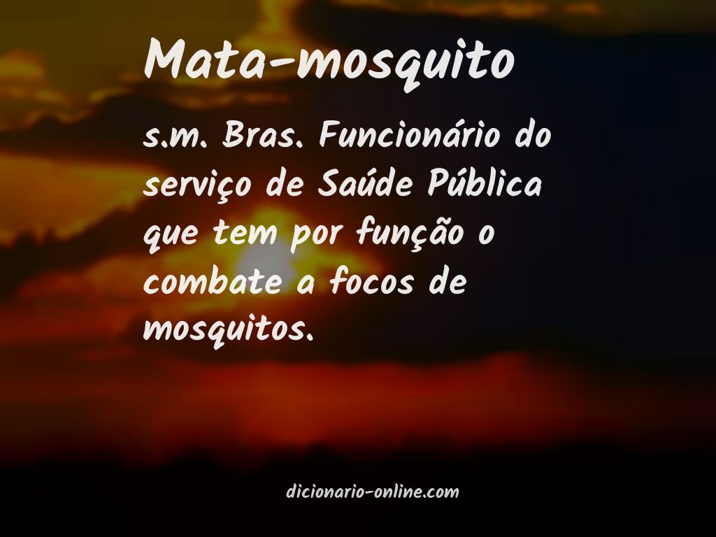 Significado de mata-mosquito