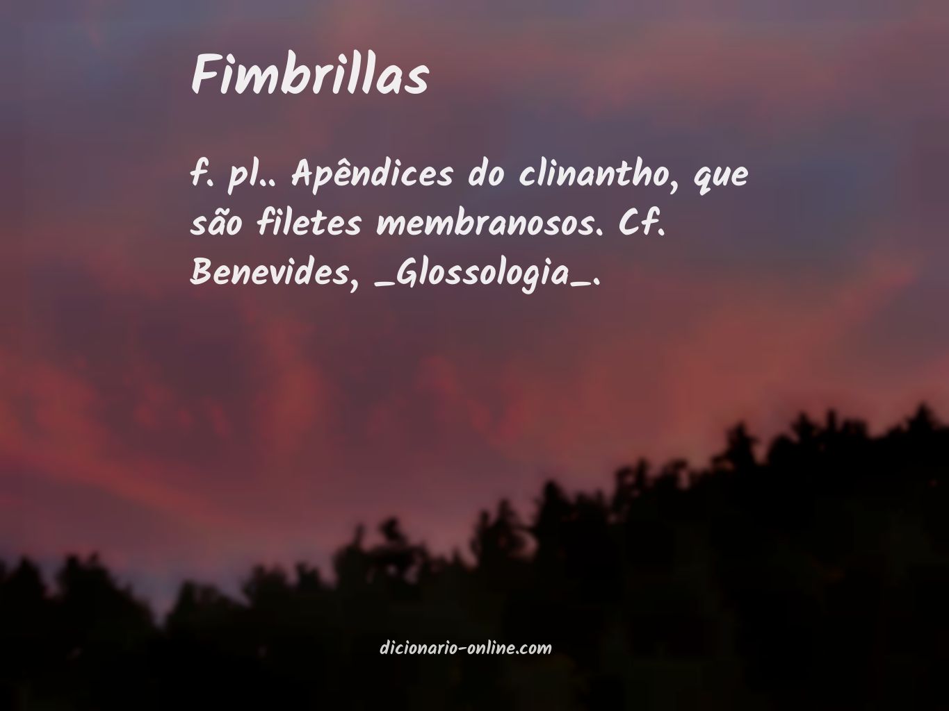 Significado de fimbrillas