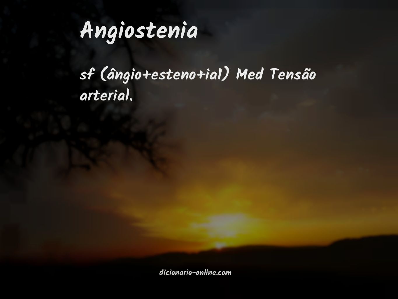 Significado de angiostenia