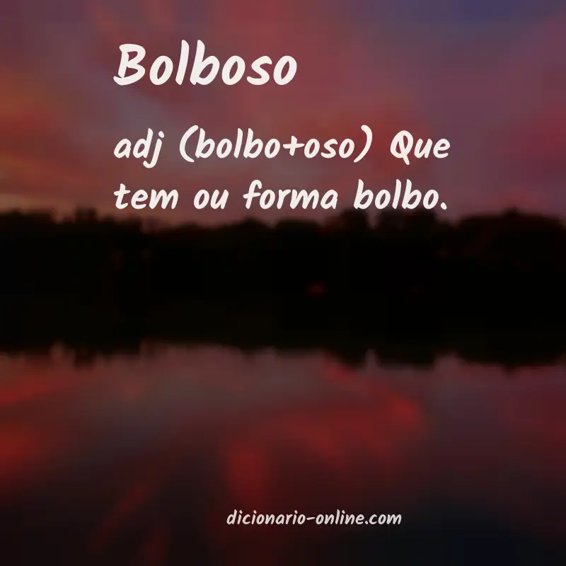 Significado de bolboso