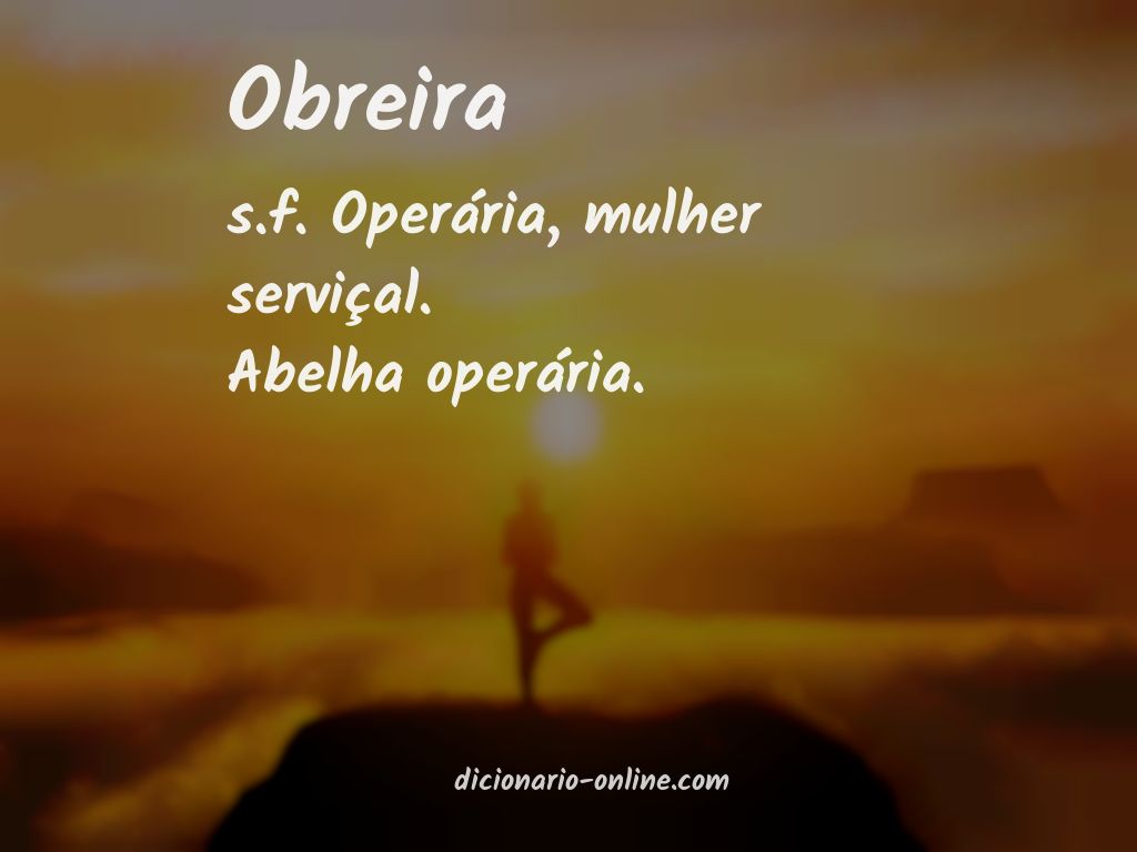 Significado de obreira