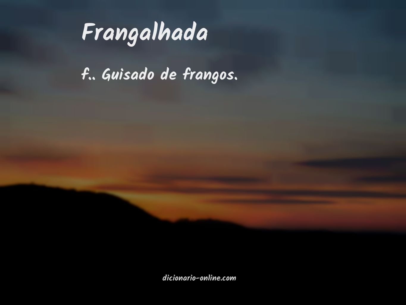 Significado de frangalhada