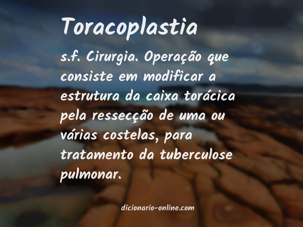 Significado de toracoplastia