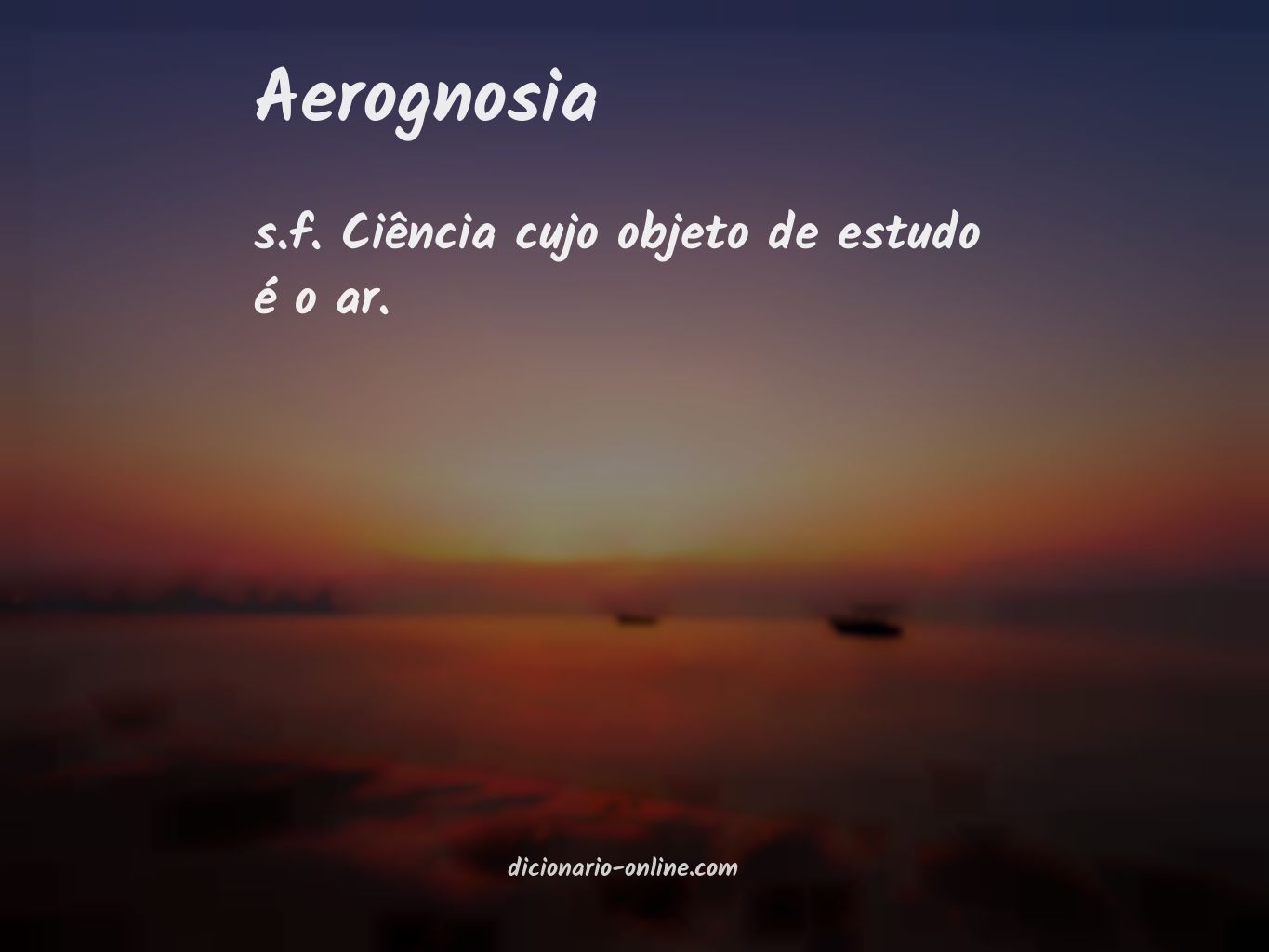 Significado de aerognosia