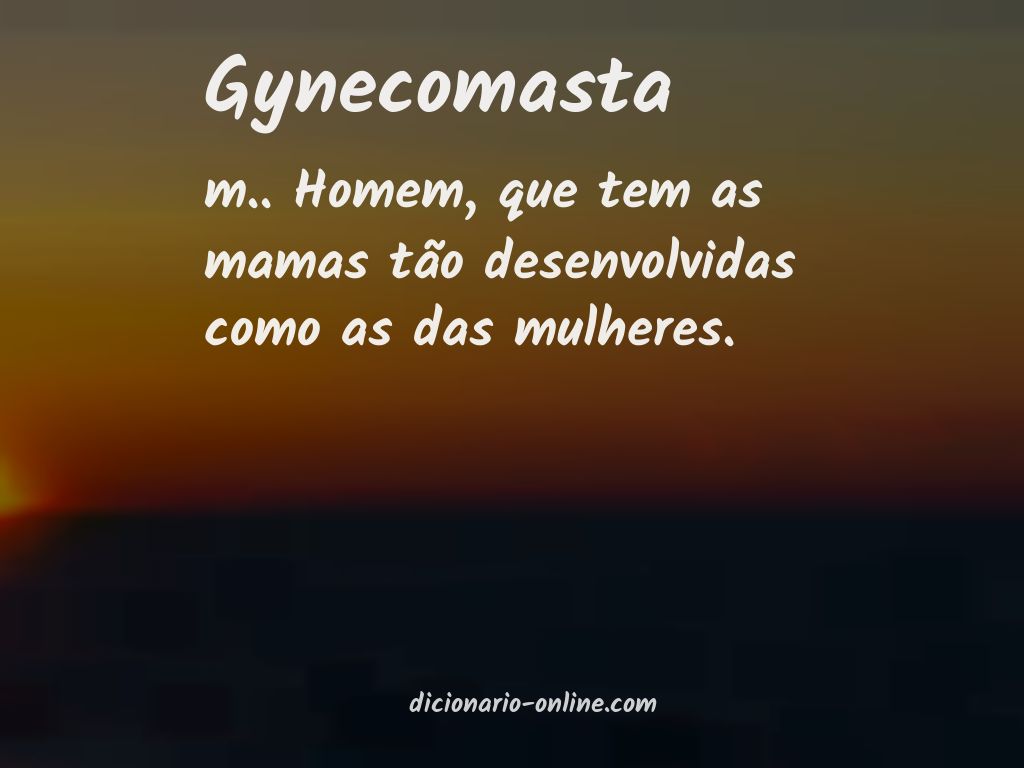 Significado de gynecomasta