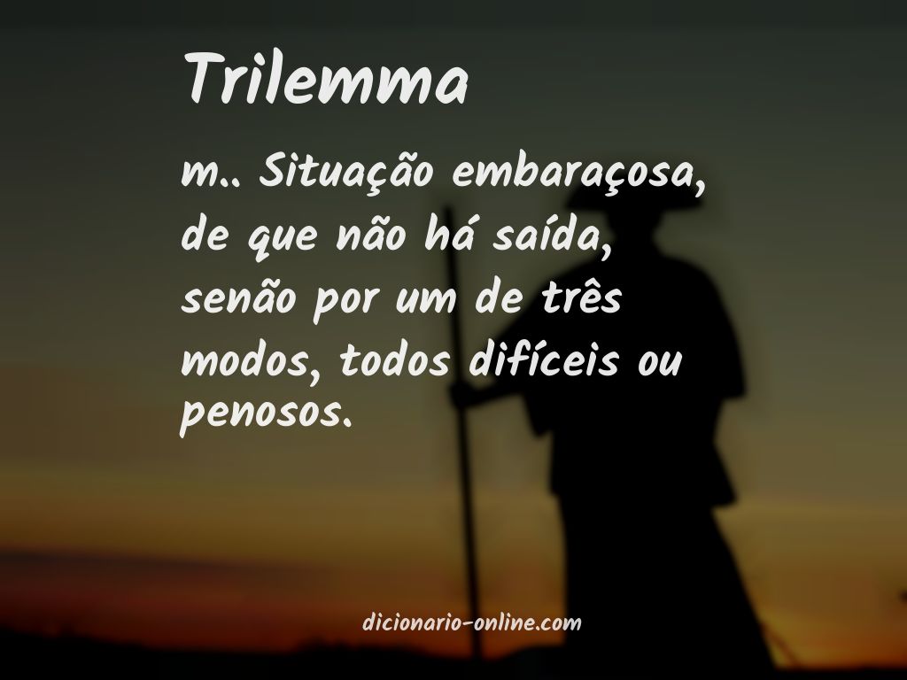 Significado de trilemma