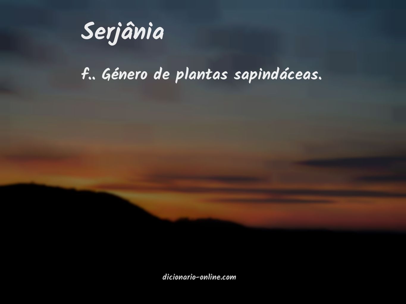 Significado de serjânia