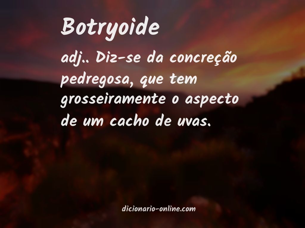 Significado de botryoide