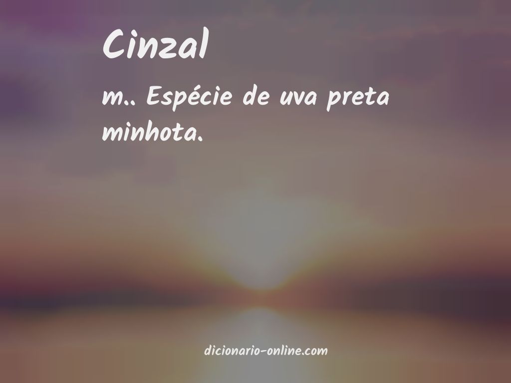 Significado de cinzal