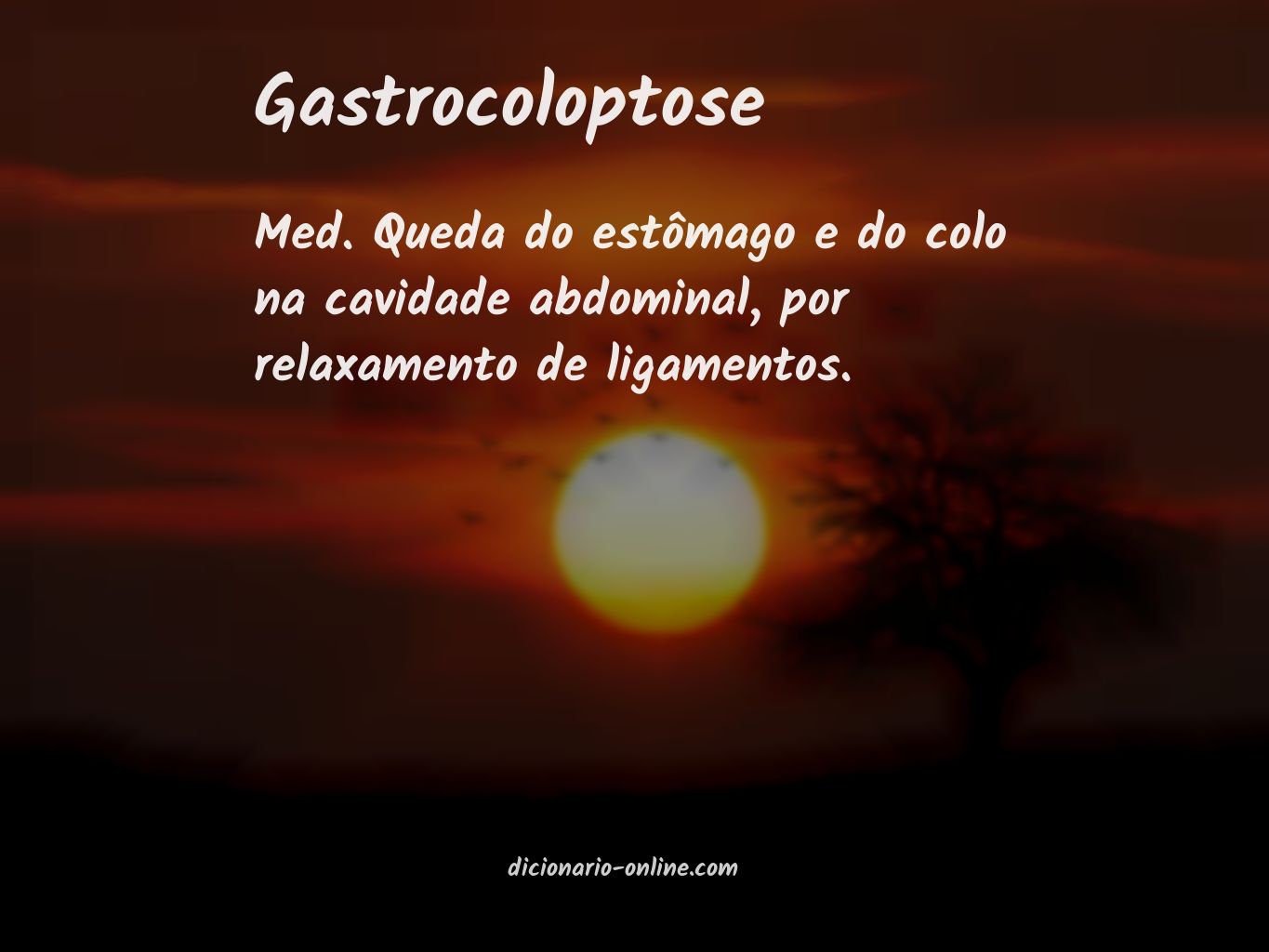 Significado de gastrocoloptose