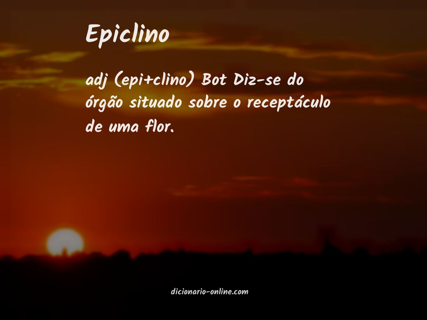 Significado de epiclino