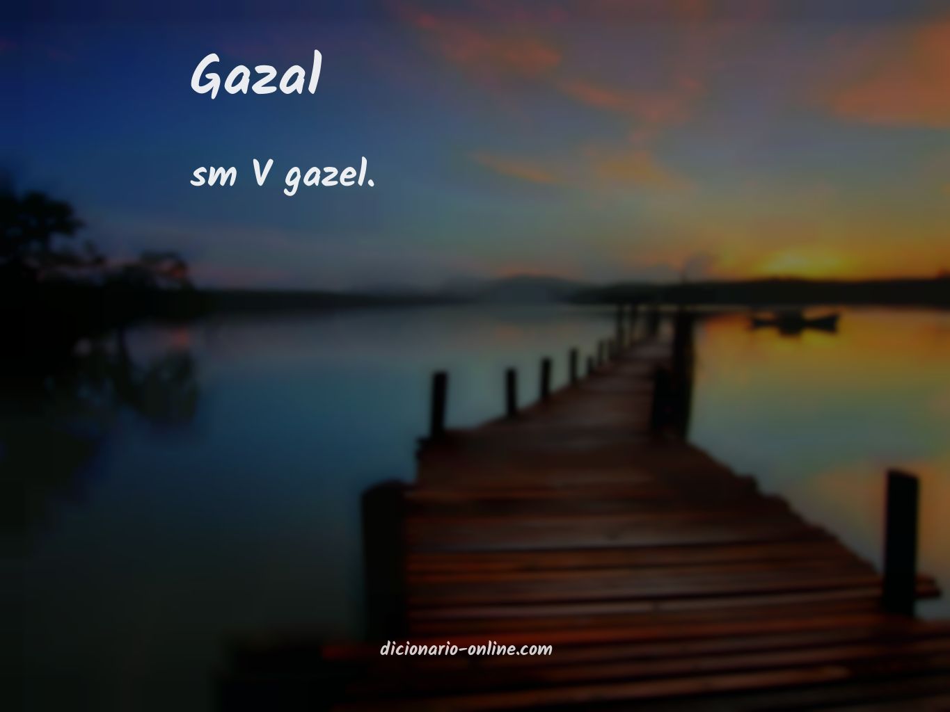 Significado de gazal