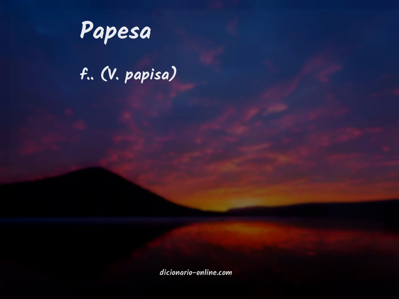 Significado de papesa