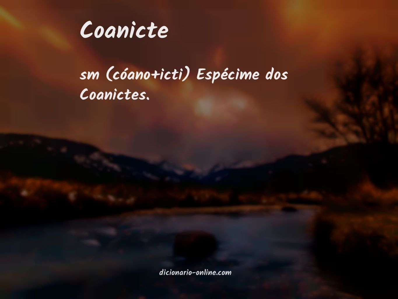 Significado de coanicte