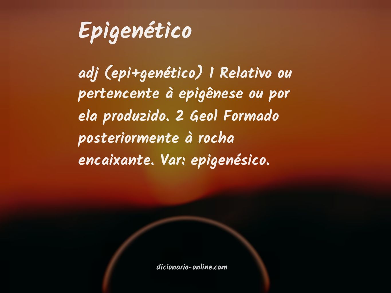 Significado de epigenético