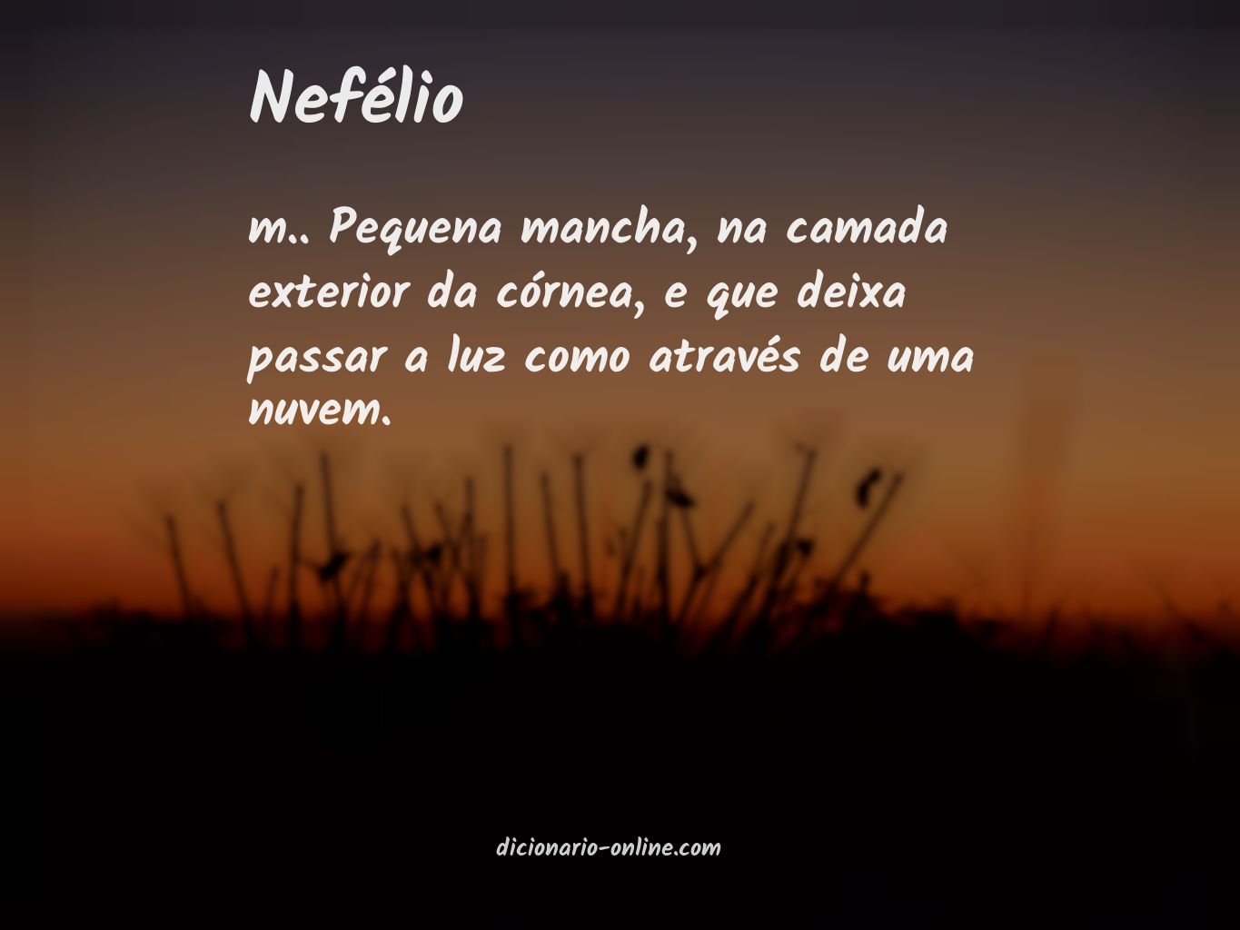 Significado de nefélio