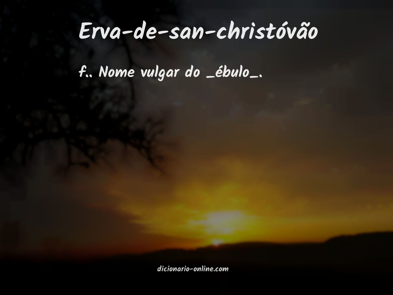 Significado de erva-de-san-christóvão