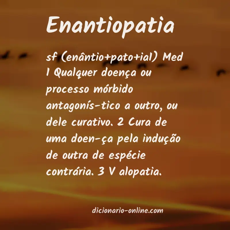 Significado de enantiopatia