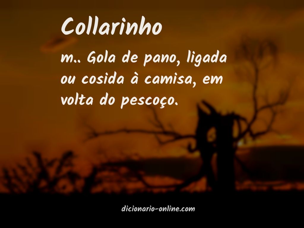 Significado de collarinho