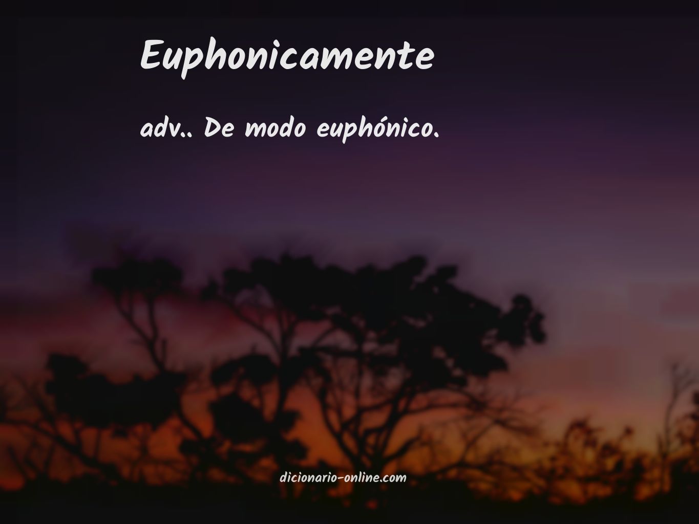 Significado de euphonicamente