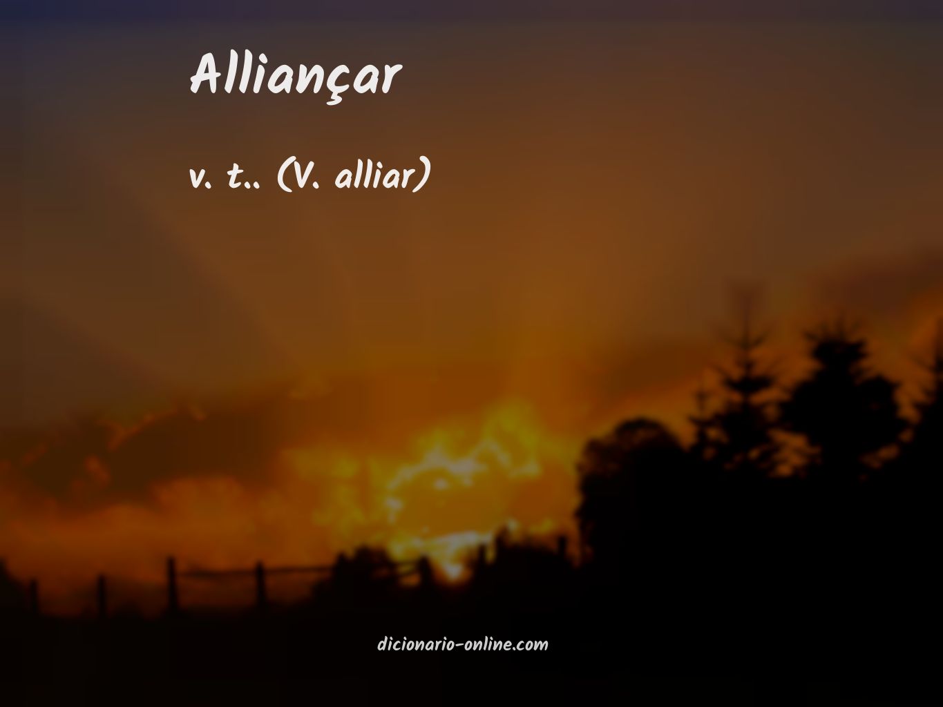 Significado de alliançar