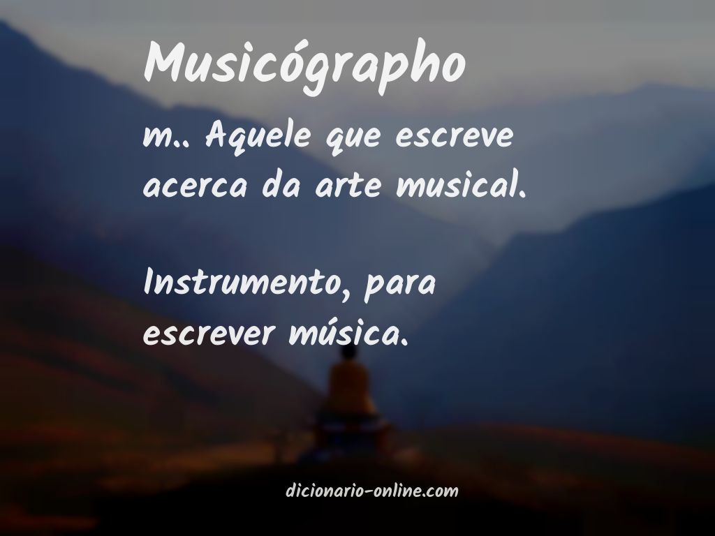 Significado de musicógrapho