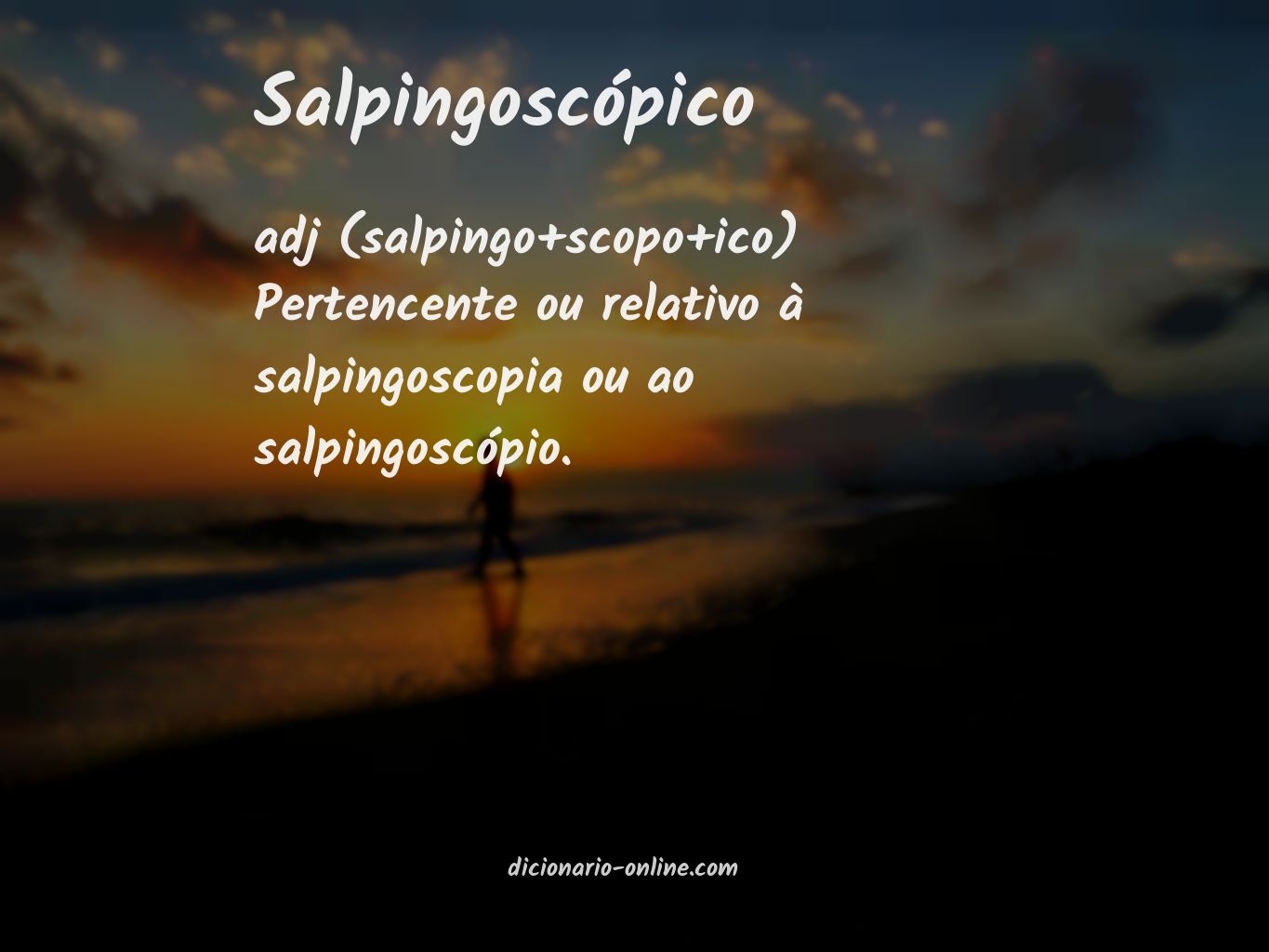 Significado de salpingoscópico