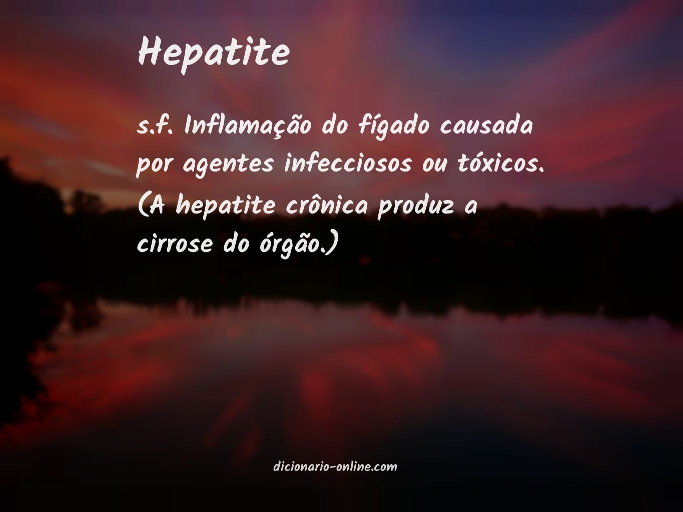Significado de hepatite