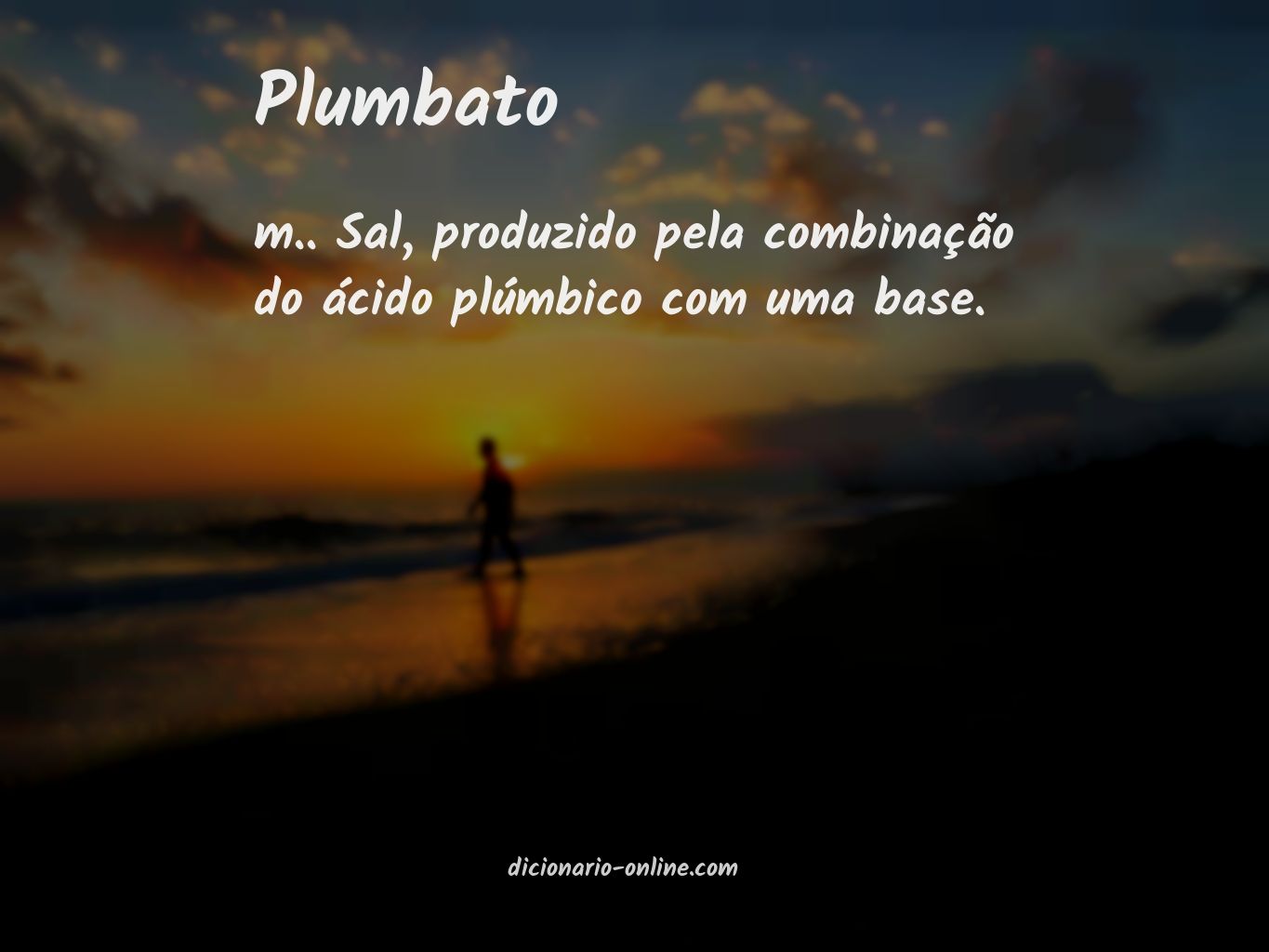 Significado de plumbato