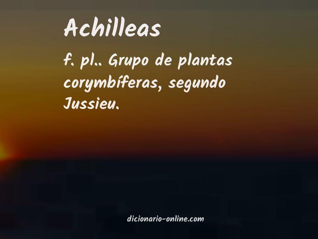 Significado de achilleas